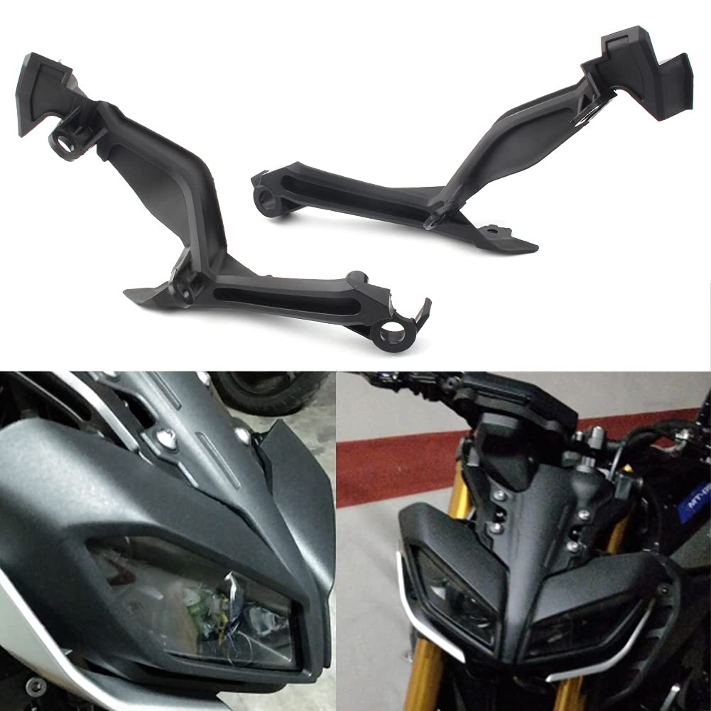 GZYF Motorrad Scheinwerfer Schutz Protector Schutz Front Lampe Abdeckung Montage Klammern Für MT-09 FZ-09 2017-2019 von GZYF