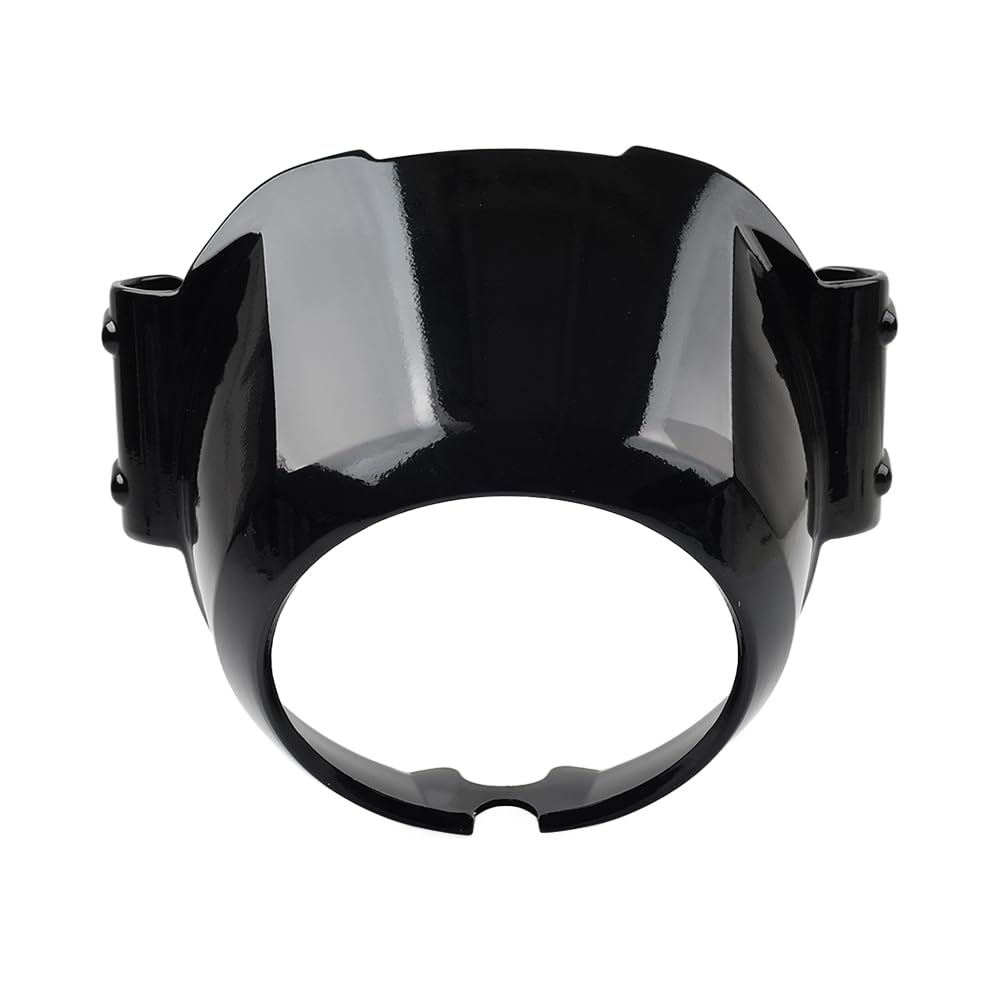 GZYF Motorrad Windschutzscheibe Blende Scheinwerfer Obere Verkleidung Windschutzscheibe 1pc Für Indian sixty 16 17-23 Scout 15 16-23 Aluminium Glänzend Schwarz von GZYF