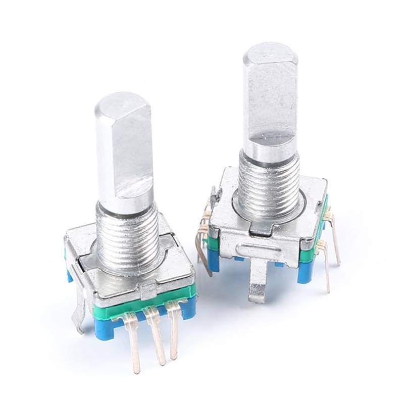 GZYF Neu EC11 Drehgeber 20mm D-Welle Mit Schalter Digitale Potentiometer Für Audio DIY Kit 2Pcs silbe von GZYF