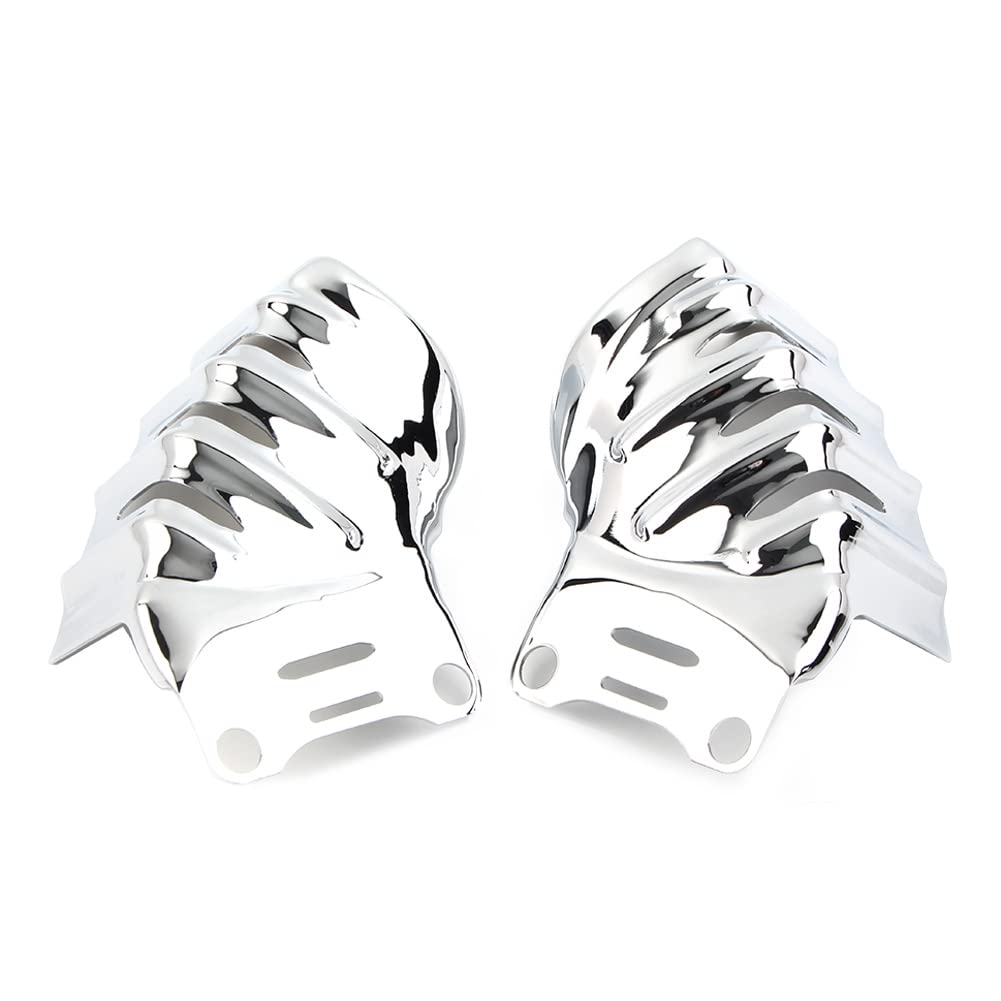 GZYF Vorderes Ende Rotorabdeckung Bremssattel Chrom Abdeckungen Schutz für Harley Touring Electra Glide Road Glide Street Glide GZYF Vorderes Ende Rotorabdeckung Bremssattel Chrom Abdeckungen Schutz für Harley Touring Electra Glide Road Glide Street Glide von GZYF