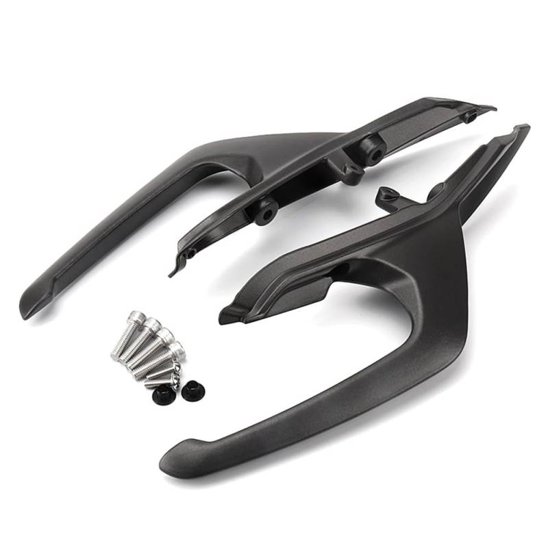 GZYF Rücksitz Beifahrergriff Schiene Seitliche Hand Greifen Schwanz Armlehne Schwarz Aluminium Für Trident 660 2021-23 Motorrad von GZYF