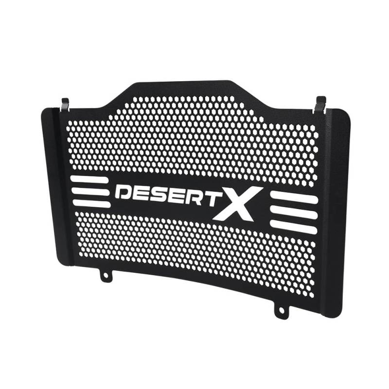 GZYF SCHWARZ Wassertank Kühlerabdeckung Kühlergrill Motorrad Kühlergrill Schutzfolie cnc Für Desert X 2022 von GZYF