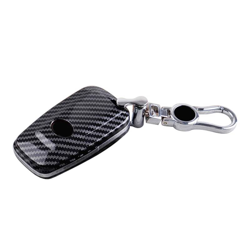 GZYF Schlüsselgehäuse Abdeckung Smart Fob Fernbedienung ABS Kohlefasermuster Für Camry Corolla C-HR CHR Prado Für Prius Auto von GZYF