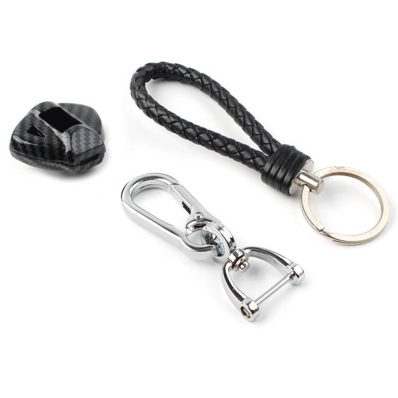 GZYF Schlüsselgehäuse Schutzabdeckung Gehäuse Metall Carbonfaser-Muster Motorrad Für GSXR600 SV650 1000 DR650SE DL650 von GZYF