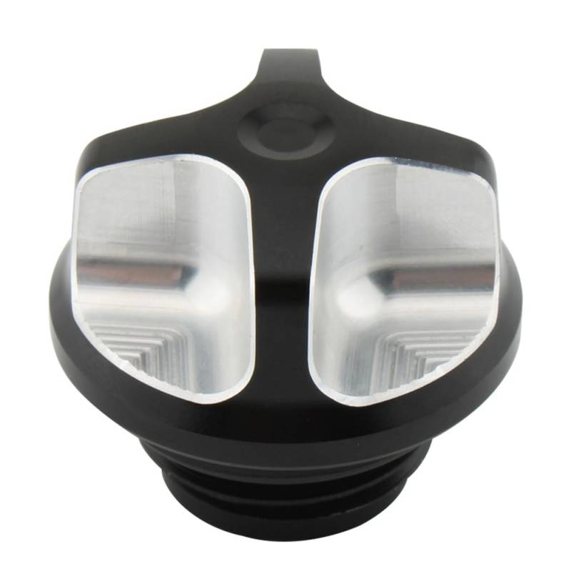 GZYF Schwarz & Chrom Motorrad Ölfilterdeckel Motor Benzinschraube Abdeckstopfen cnc Für GL1500 88-2000 von GZYF