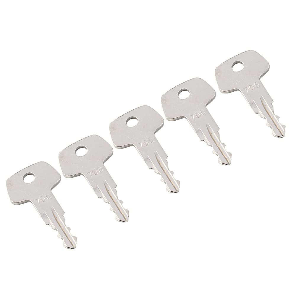 GZYF Set mit 5 Tankdeckelschlüsseln, Tankdeckel-Schlüssel, Teilenummer 706, kompatibel mit Liebherr Tankdeckel-Modell J2 von GZYF