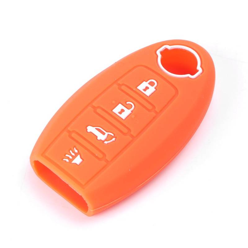 GZYF Smart Key Fob Case Cover Flip Remote Orange Silikon Für Altima Maxima Murano Pathfinder Rogue Teana Versa Auto 4 Tasten von GZYF
