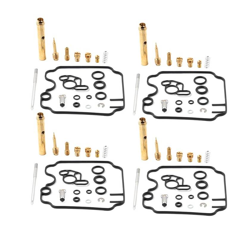 GZYF Umbauteile Vergaser Reparatursatz Vergaserzubehör A Messing, Gummi Für FZR1000 EXUP 1989 90 91 92 93 94 4 Set von GZYF