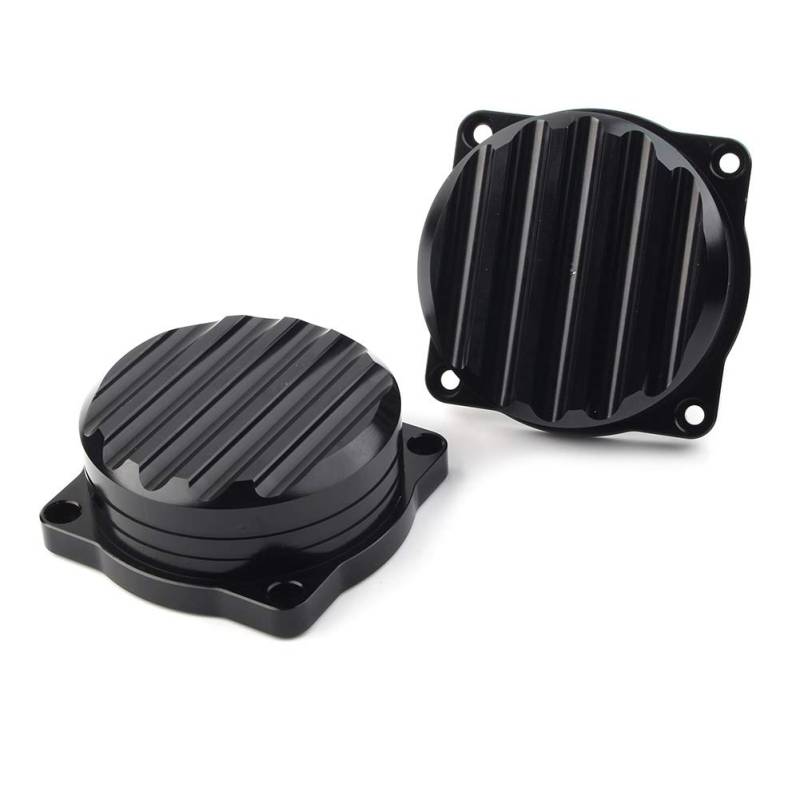 GZYF Vergaserdeckel Schutz Schwarz CNC Für Scrambler Thruxton 08-15 Motorrad 2 Stk von GZYF
