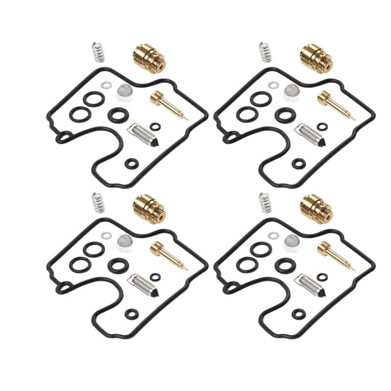GZYF Vergaserzubehör Umbauteile Vergaserreparatursatz 4er Set Für GSX-R 600 1997-2000 GSX-R750 1997 GSX-R750W 1996 Messing, Gummi von GZYF