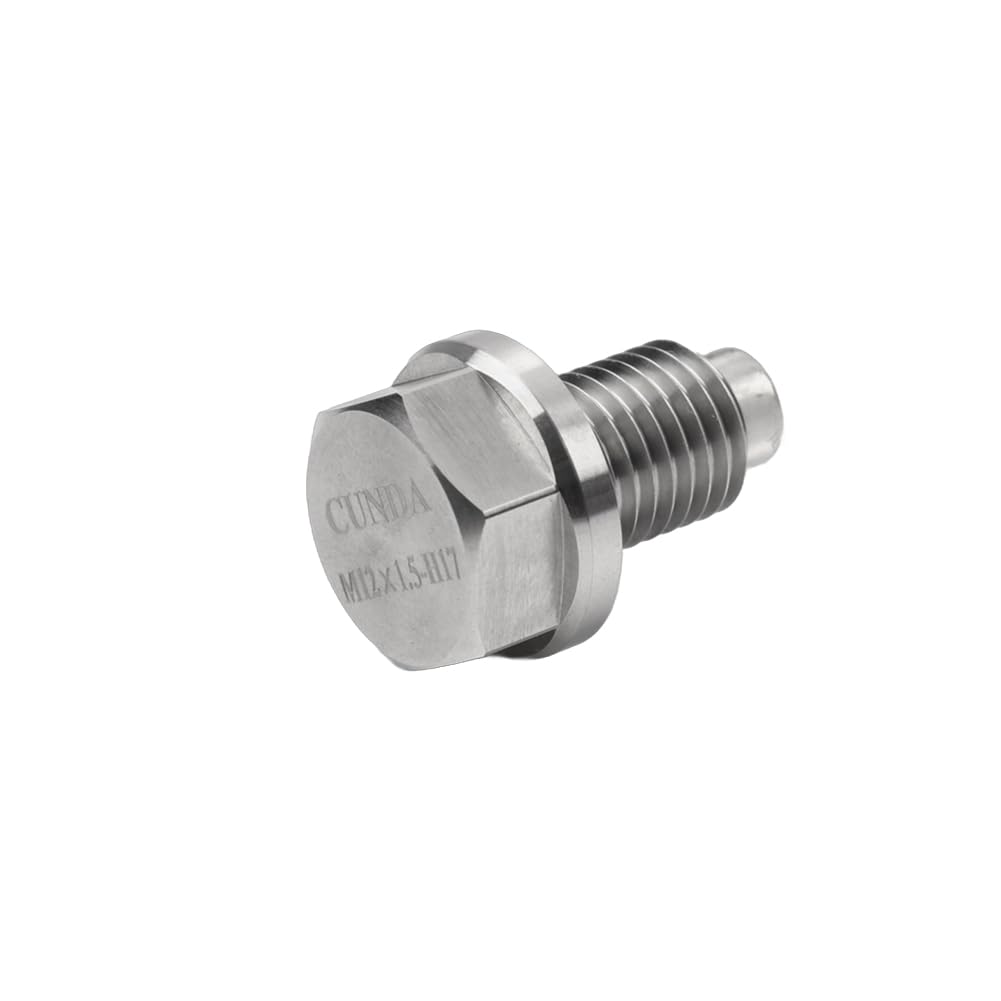YFUK CNC Magnetische Motorölablassschraube M12x1,5 Kupfer-Quetschscheiben Silber für Mini YFUK CNC Magnetische Motorölablassschraube M12x1,5 Kupfer-Quetschscheiben Silber für Mini von GZYF