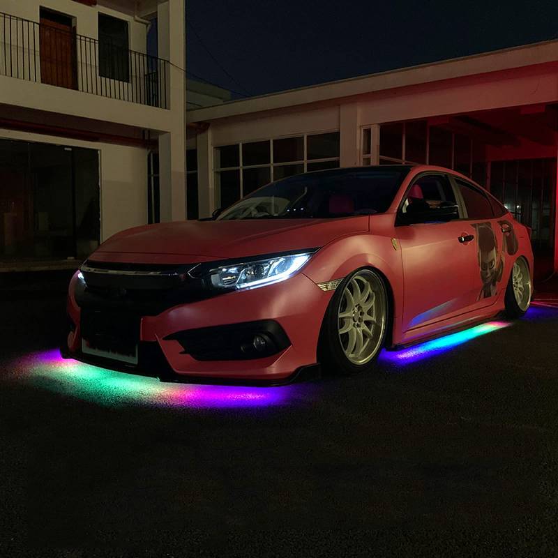 LED Unterbodenbeleuchtung Auto, Neon Chassis Light Mit Sprach- Und Anwendungssteuerung, Gadgets für Deko von GZYZXP