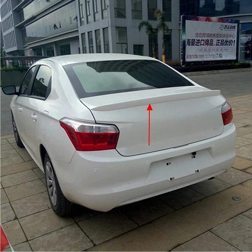 Auto Heckspoiler für Citroen C-Elysee 2014-2017 2015 2016, ABS Kofferraumspoiler Heckflügel Lippe Dach Spoiler Dachspoiler Tuning Dekoration Zubehör,A/White Auto Heckspoiler für Citroen C-Elysee 2014-2017 2015 2016, ABS Kofferraumspoiler Heckflügel Lippe Dach Spoiler Dachspoiler Tuning Dekoration Zubehör,A/White von GaRcan