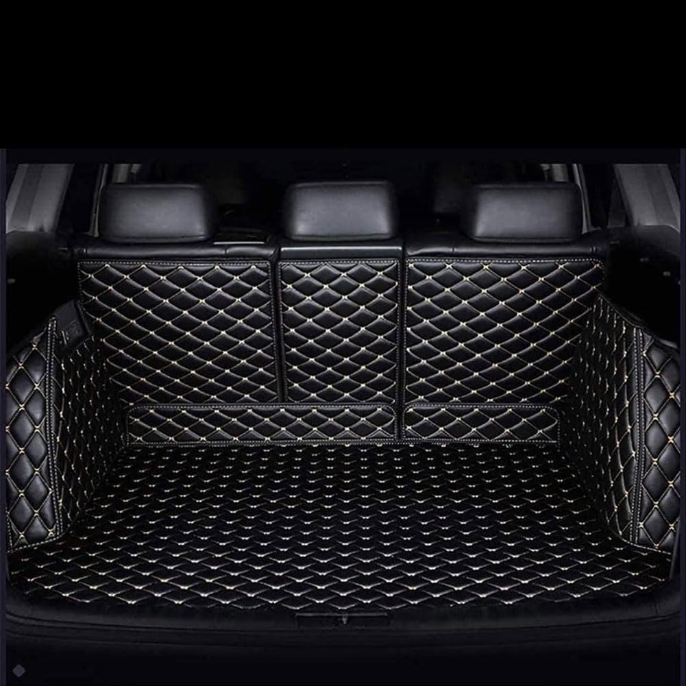 Auto Leder Kofferraummatten für Lexus UX 250h Hybrid 2019-2022, Kofferraumwanne Kofferraummatte Kofferraum Schutzmatten Cargo Teppich ZubehöR,C/Black~Beige von GaRcan