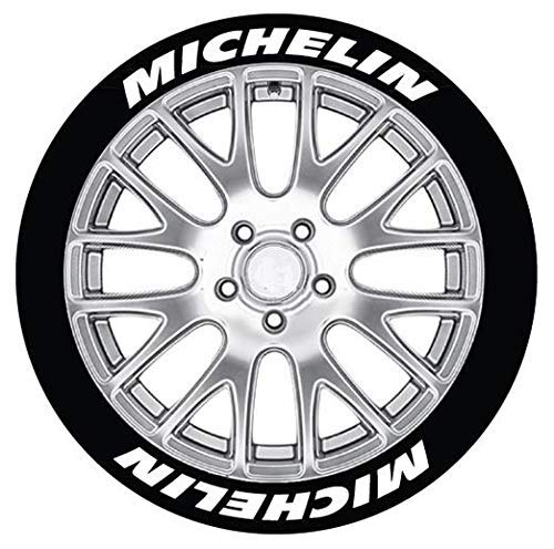 Gabriel Autoreifen Radaufkleber Auto Tuning Universal 3D Logo Auto Motorrad Reifen Aufkleber Personalisiert Auto Styling Rad Label (Michelin*8) von Gabriel