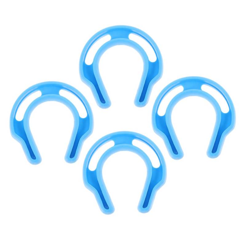 Gadpiparty 4 Stück Türstopper Mit Einklemmschutz Antikollision Kindersicherung Sperre Blinken Für Anti Tür Zuschlagen Scheunentorstopper Sky-blue Polyethylen Niedriger Dichte von Gadpiparty
