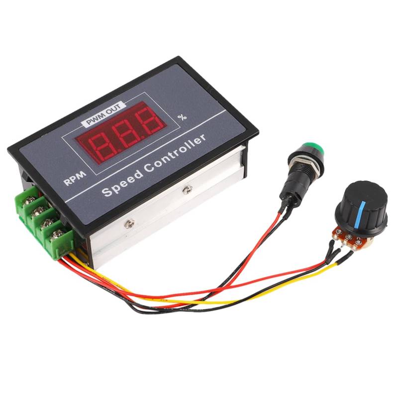 Gadpiparty Dc Motor Controller Pwm Motor Regler Digitale Geschwindigkeit Anzeige 6v-48v-dauerhafte von Gadpiparty
