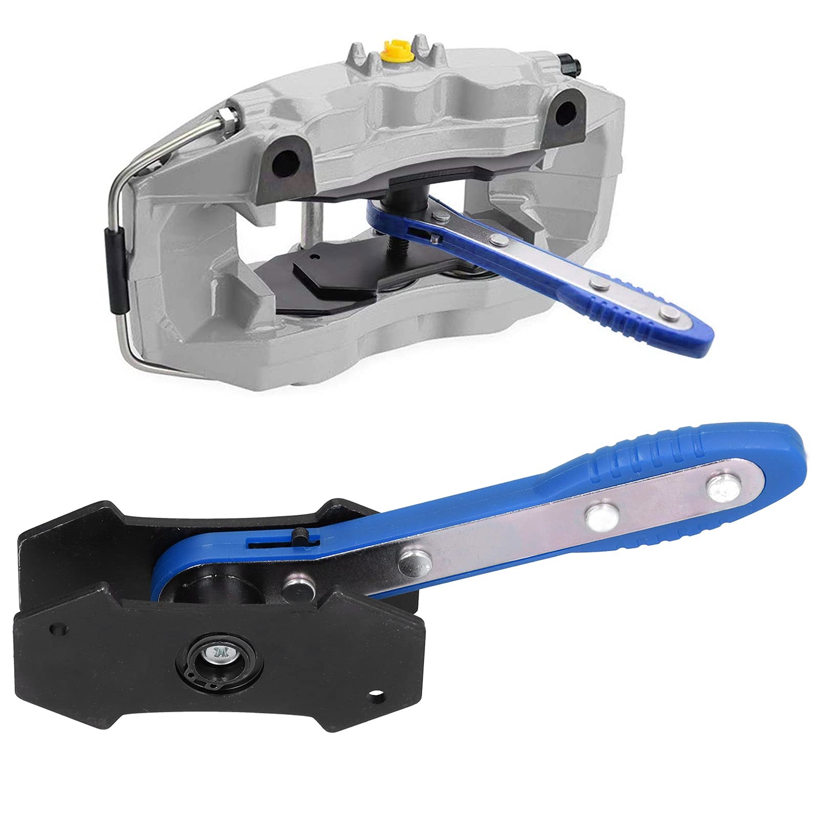 Gaeirt Spreizer-Presswerkzeug, 360 ° Auto-Kolbensattel-Bremsen-Presswerkzeug tragbar für Autowerkstatt-Reparaturwerkzeuge(B (Blue)) von Gaeirt