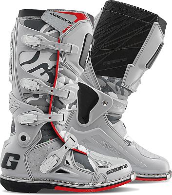 Gaerne Fastback Endurance Snow Camo, Stiefel - Hellgrau/Grau/Rot - 43 EU von Gaerne