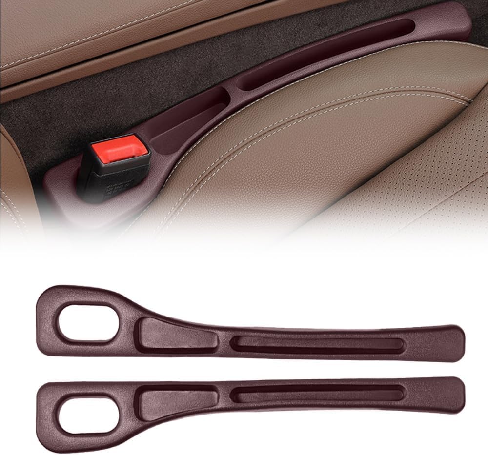 2 Stück Aufbewahrungsbox für Autositzlücken, Autositz-Lückenfüller, Autositz Gap Organizer Storage Box, Universal Autositz-Spaltfüller, Autositz Organizer Car Seat Gap Filler für Car Seat Gap (Brown) 2 Stück Aufbewahrungsbox für Autositzlücken, Autositz-Lückenfüller, Autositz Gap Organizer Storage Box, Universal Autositz-Spaltfüller, Autositz Organizer Car Seat Gap Filler für Car Seat Gap (Brown) von Gahwa