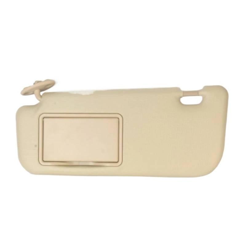Sonnenblende vorne Links/rechts im Auto, Sonnenblende mit Make-up-Spiegel-Ersatz, kompatibel mit Corolla, E160 E170 2014 2015 2016 2017(Beige Left) von Gakmjhgf