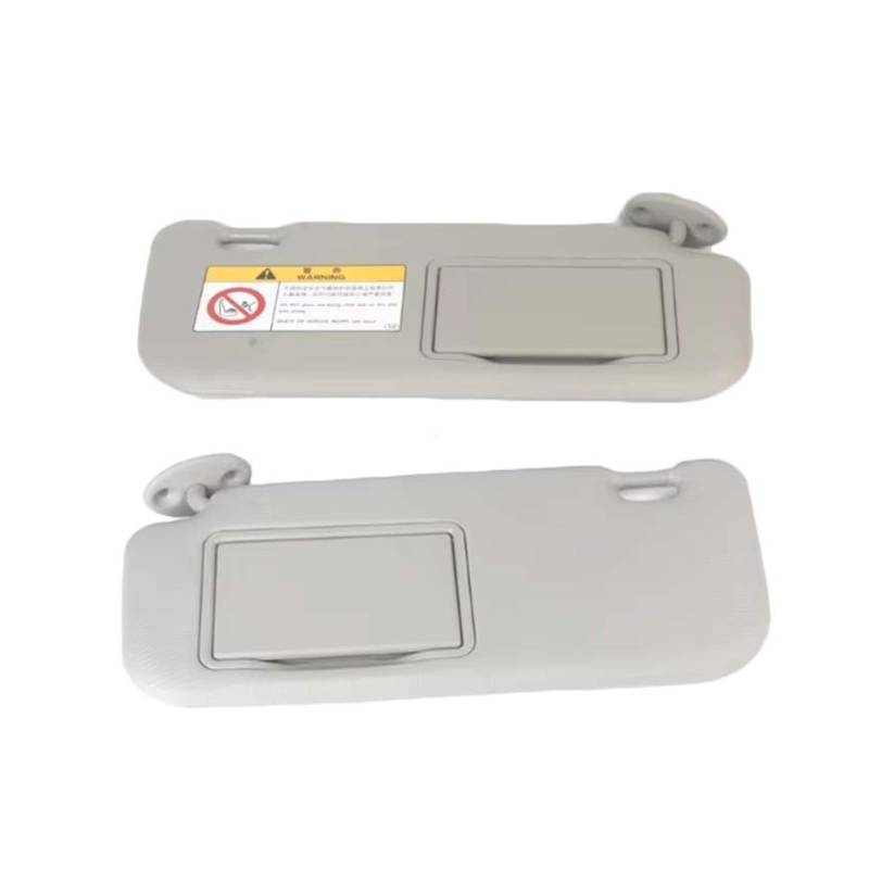 Sonnenblende vorne Links/rechts im Auto, Sonnenblende mit Make-up-Spiegel-Ersatz, kompatibel mit Corolla, E160 E170 2014 2015 2016 2017(Gray Pair) von Gakmjhgf