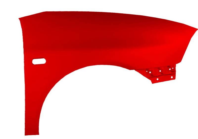 Kotflügel kompatibel für Seat Ibiza Cordoba (6L - III 3. Generation) LP3G Rechts Rot Vorderseite lackiert von Gal Industrial