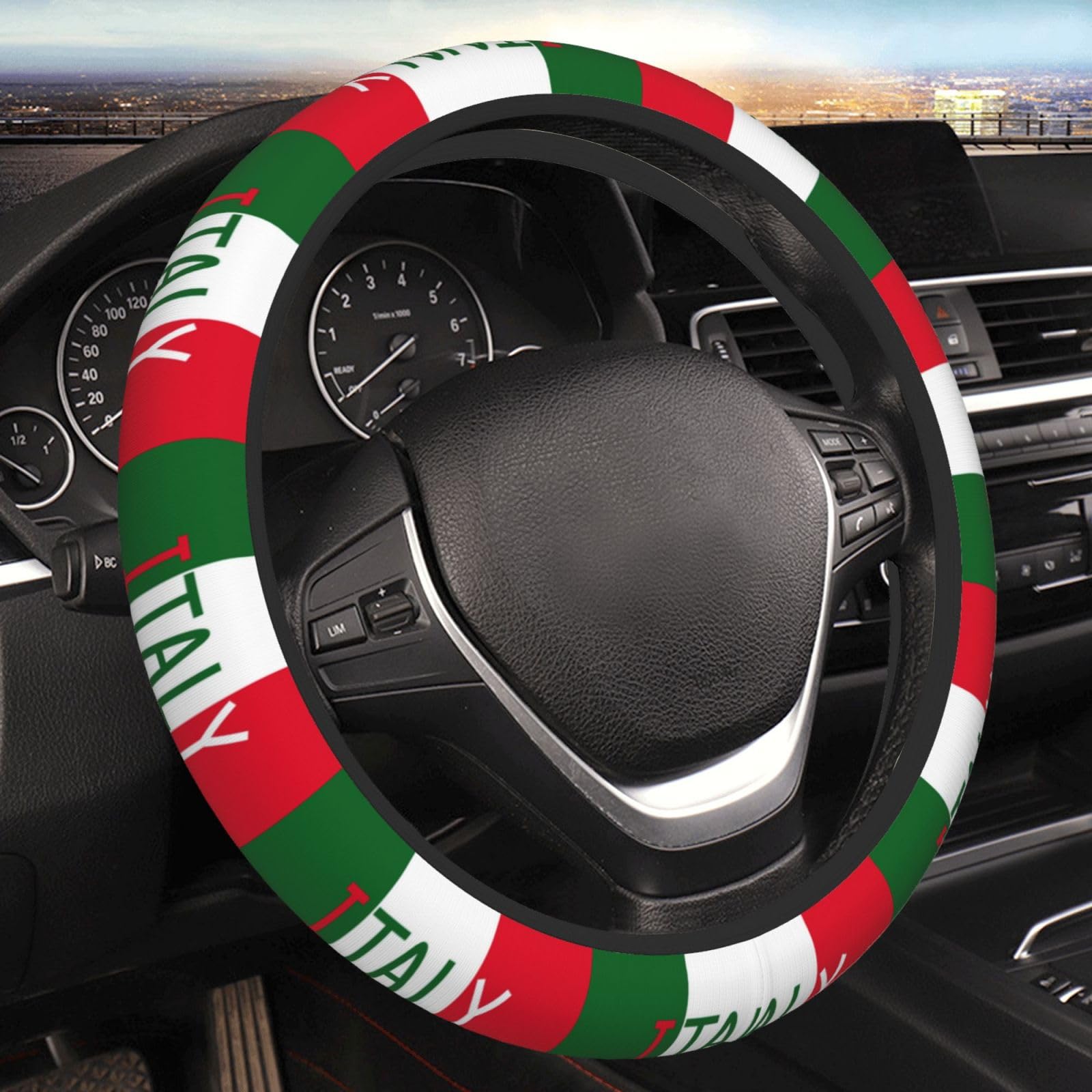 Niedlicher Lenkradbezug für Frauen Mädchen Italien Italienische Flagge Auto Dekorationen Auto Lenkradbezug Niedlicher Lenkradbezug für Frauen Mädchen Italien Italienische Flagge Auto Dekorationen Auto Lenkradbezug von Gambo