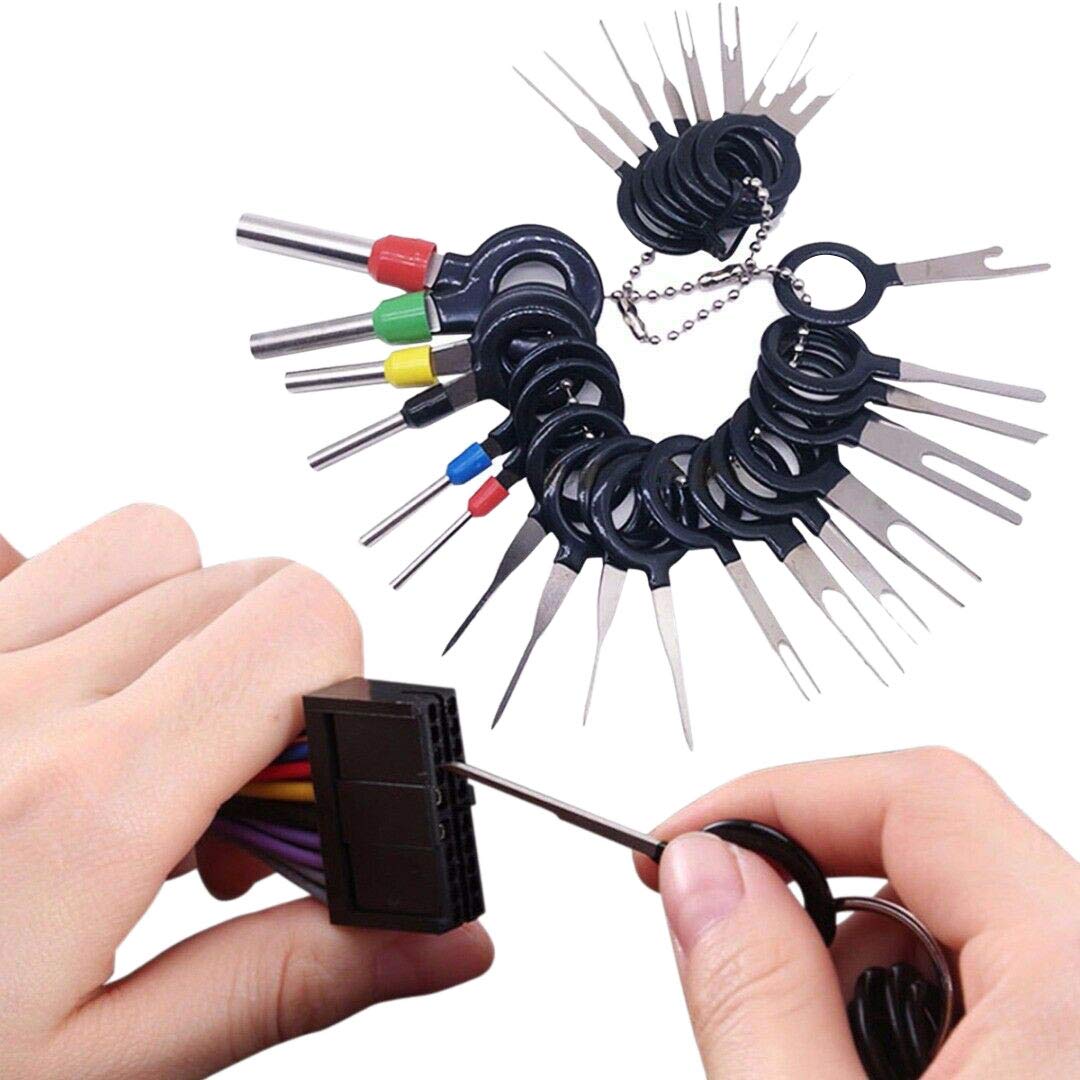 Gaoominy Kfz-Werkzeuge 26 StüCke Auto Terminal Removal Tool Kit Drahtverbinder Pin Release Extractor Puller Gaoominy Kfz-Werkzeuge 26 StüCke Auto Terminal Removal Tool Kit Drahtverbinder Pin Release Extractor Puller von Gaoominy
