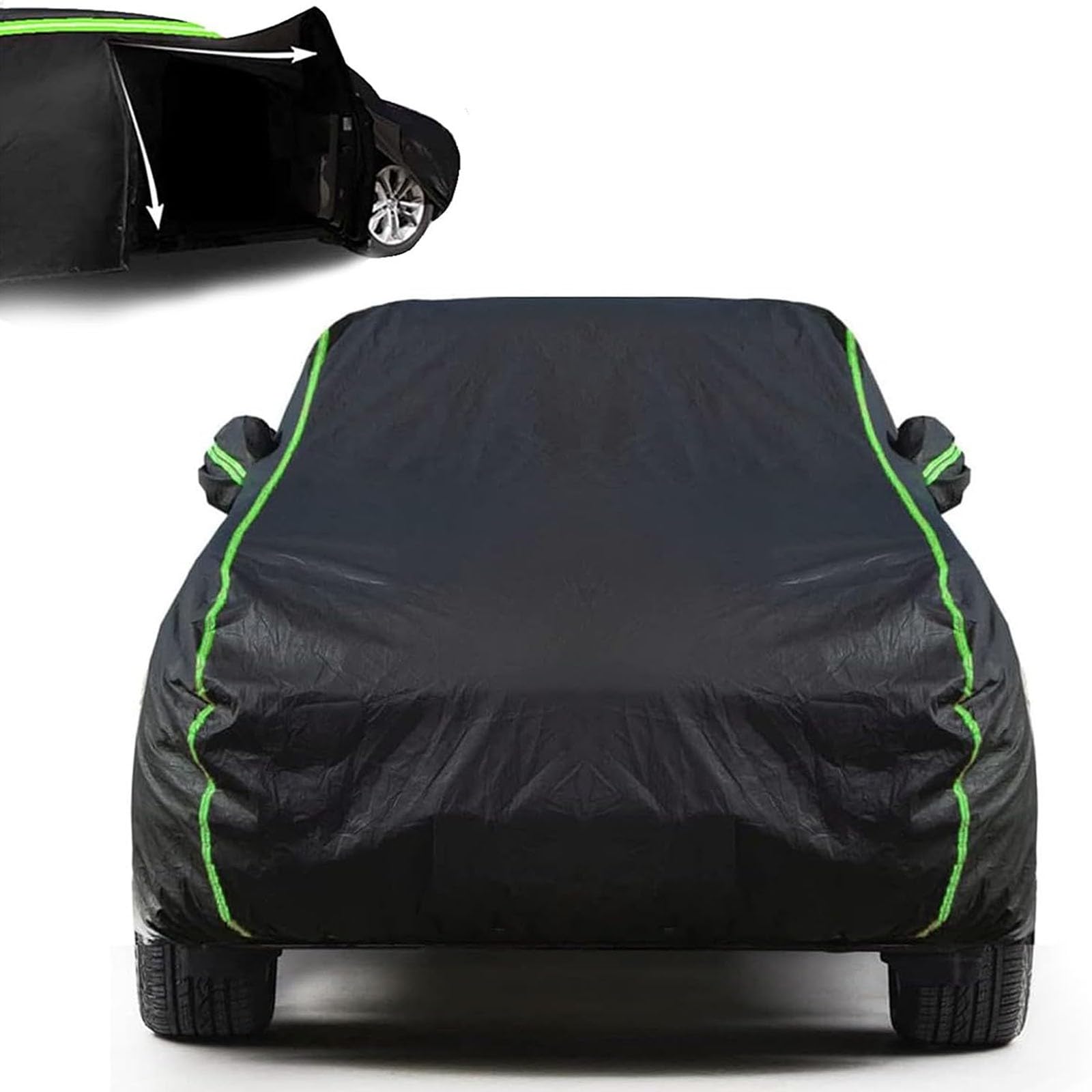 Abdeckplane Auto für den Außenbereich für 𝖬𝖾𝗋𝖼𝖾𝖽𝖾𝗌-𝖡𝖾𝗇𝗓 GLA 200, Autoschutzhülle Auto Plane Abdeckung Outdoor Vollgarage Autoplanen Garagen UV-Schutz Wetterfeste Staubdicht(Black) von Gaoxianglin