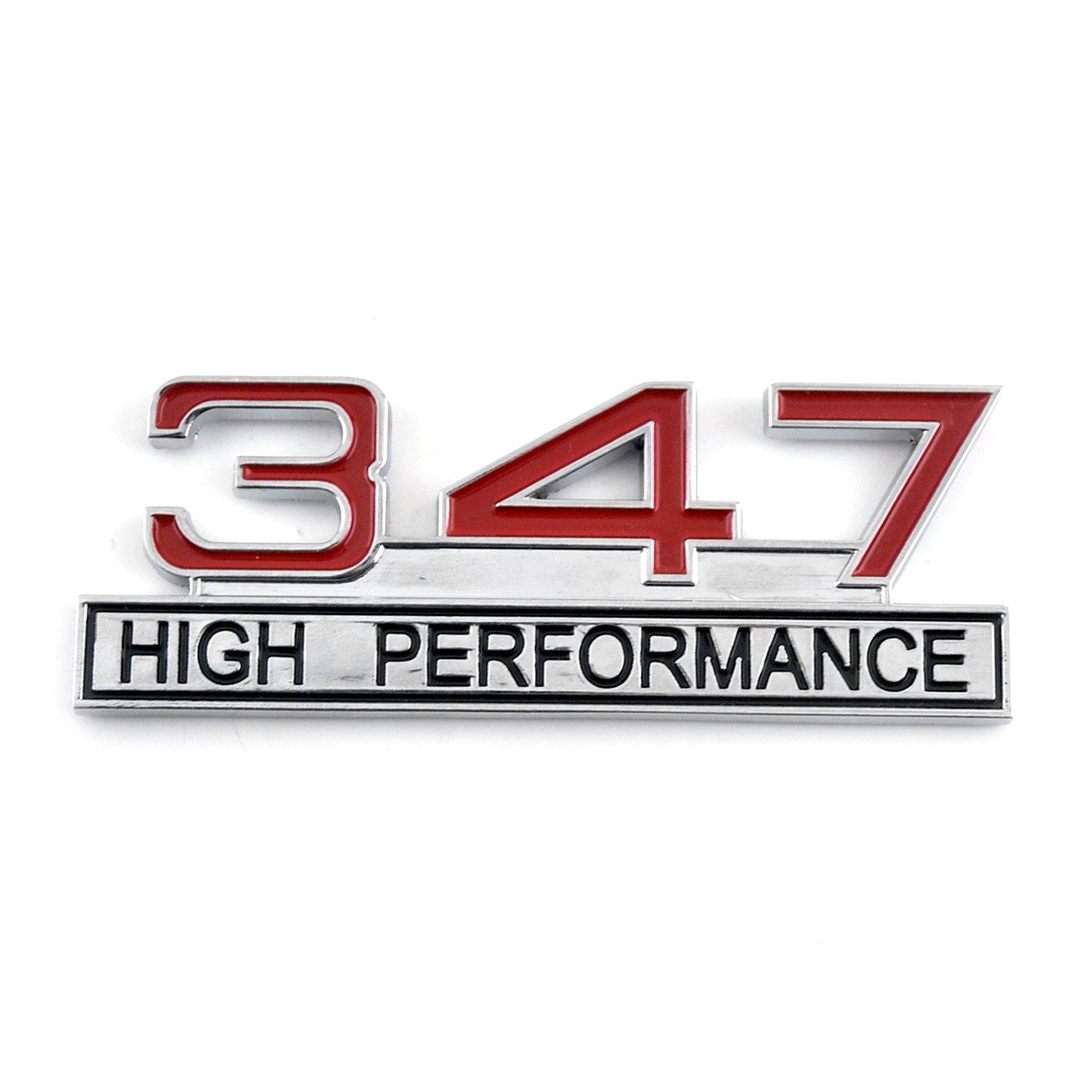 Garage-SixtySix 347 High Performance Emblem Chrom Rot von Garage-SixtySix