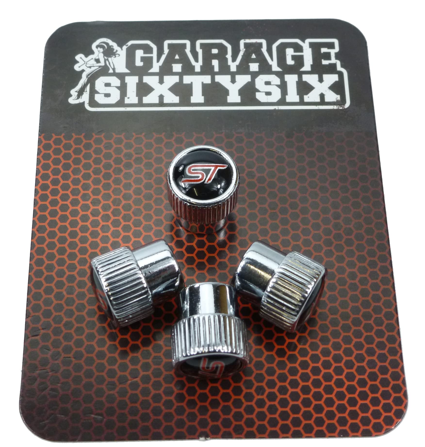 Garage-SixtySix 4 Ventilkappen Modell Chicago Motiv: ST von Garage-SixtySix
