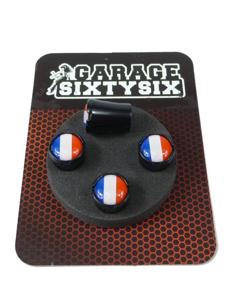 Garage-SixtySix Ventilkappen Frankreich Modell Milwaukee Schwarz von Garage-SixtySix