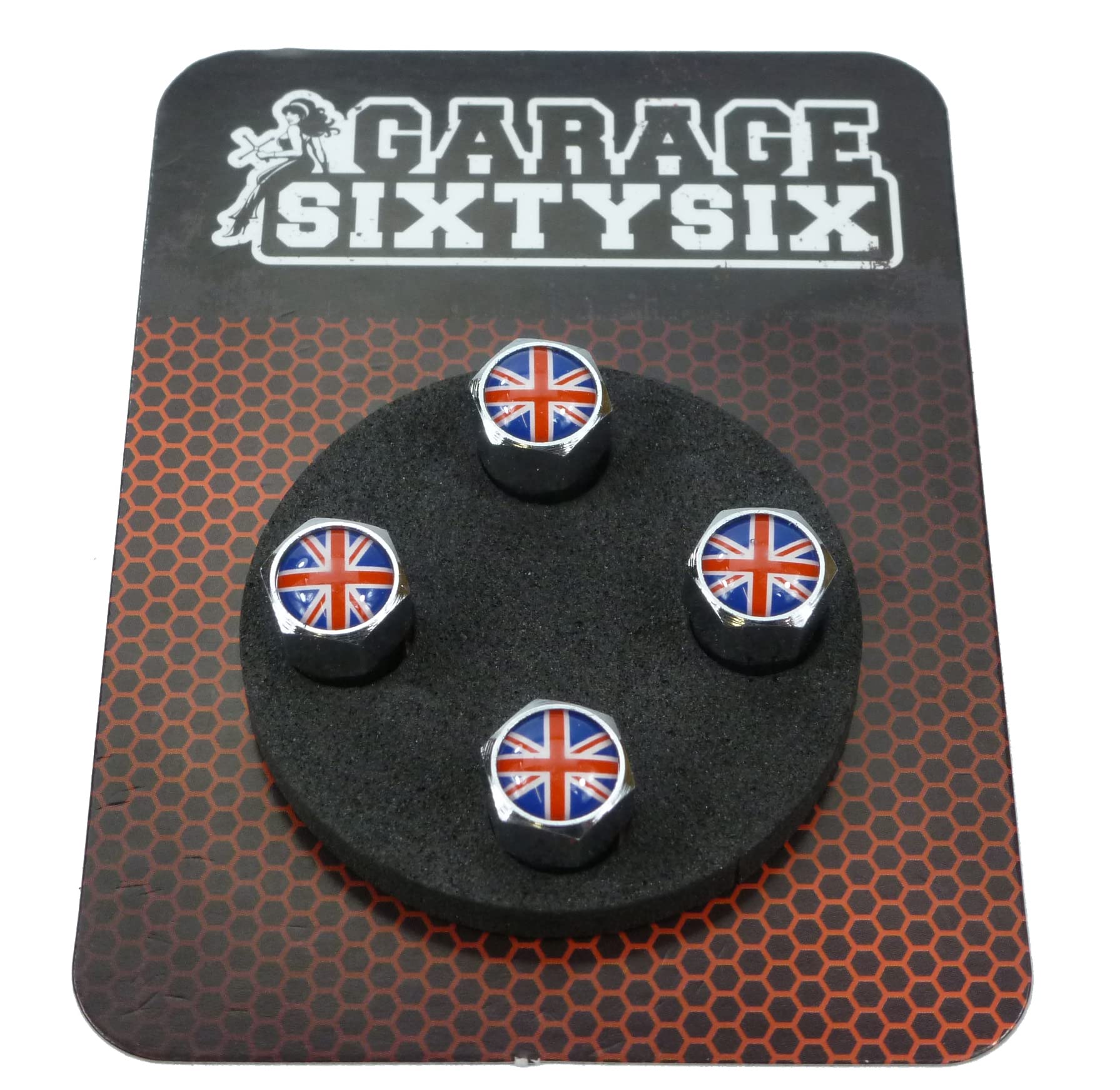 Garage-SixtySix Ventilkappen UK / 4 Stück/Modell: Pittsburg von Garage-SixtySix