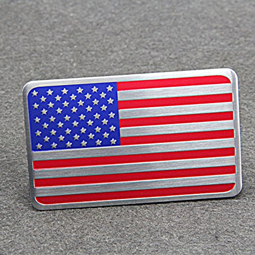 Garage-SixtySix Metall Emblem Aufkleber USA Fahne von Garage-SixtySix