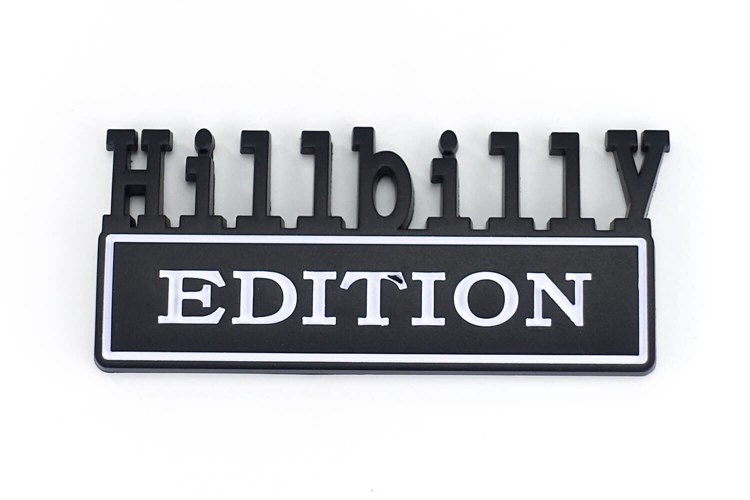 Hillbilly Edition | Emblem zum Kleben | 3D Kunststoff Aufkleber | Schwarz matt/Weiß Hillbilly Edition | Emblem zum Kleben | 3D Kunststoff Aufkleber | Schwarz matt/Weiß von Garage-Sixtysix.com