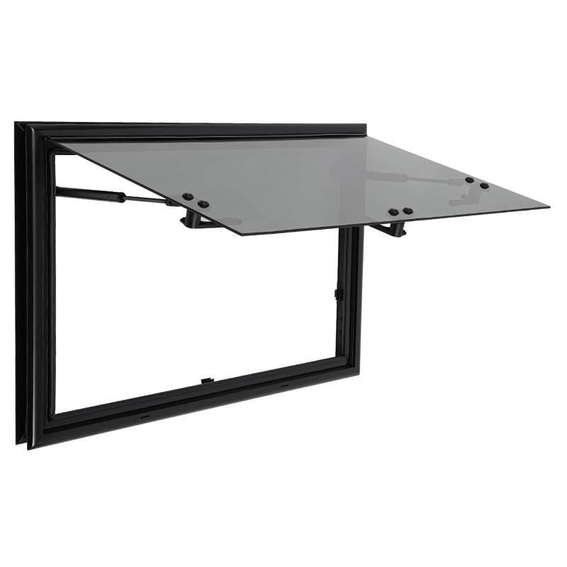 Garbenat RV Wohnmobilfenster 700 x 450 mm Wohnwagen Fenster Aluminiumlegierung Ausstellfenster RV Externes Push Fenster mit Integriertem Rollo & Fliegengitter Quadrat Seitenfenster für Van Camper von Garbenat