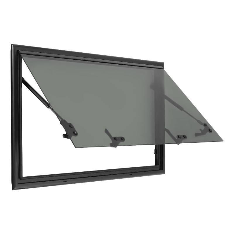 Garbenat Wohnmobilfenster 800 x 500 mm Wohnwagen Fenster Aluminiumlegierung Ausstellfenster RV Externes Push Fenster mit Integriertem Rollo & Fliegengitter Quadrat Seitenfenster für Van Camper von Garbenat
