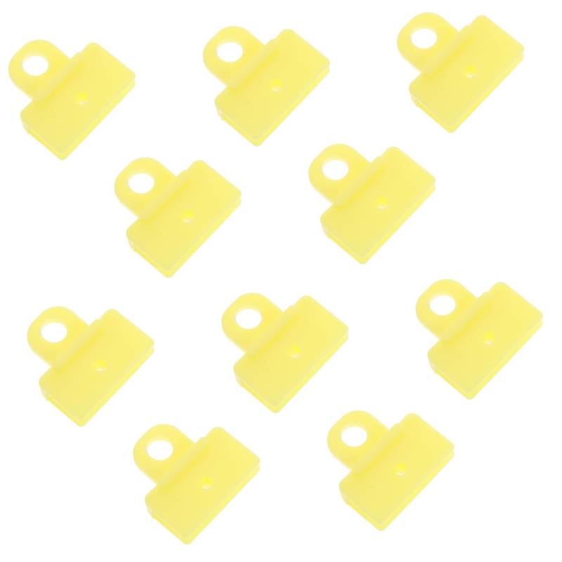 Garneck 10 Stück Autofensterglasclip Türflügelhalter Fenster-Tür-Regler-Glaskanal-Clips Autotür-Stützclip Fensterflügel-Clip -Fensterklemmen Glasflügelhalter Plastik Gelb von Garneck