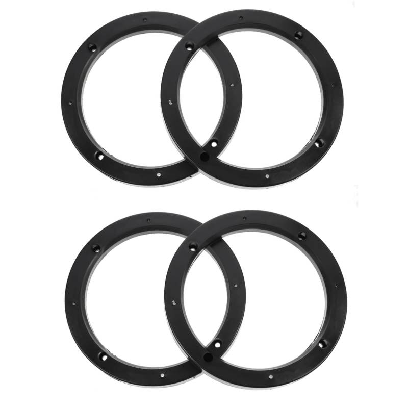 Garneck 2 Paare Hornscheibe Abstandshalter Lautsprecheradapterhalterung Auto Lautsprecher verlängern Ersatz Spacer Audio-Adapterring für Fahrzeuge Abstandsringe für Lautsprecher Schwarz von Garneck