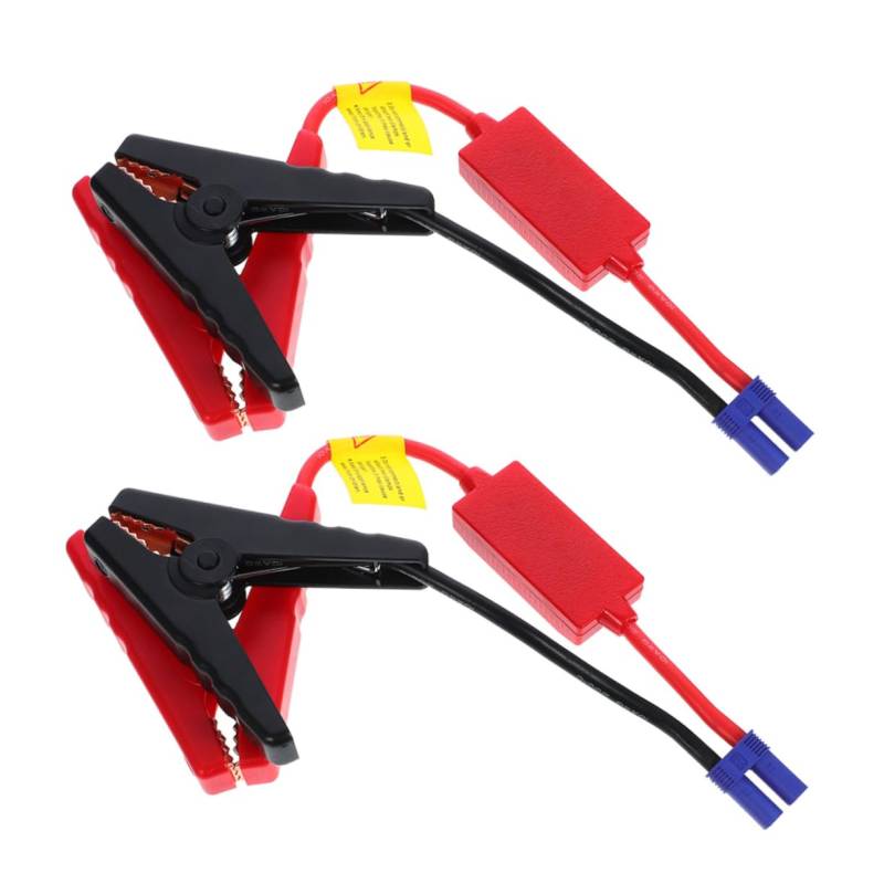 Garneck 2 Stück Autobatterie mit Stromkabel Starthilfekabel tragbare Überbrückungskabel Quick Connect Pullover Kabel Überbrückungskabel für Autos Silikonlinie von Garneck