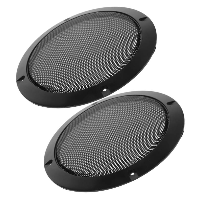 Garneck 2 Stück Lautsprechergitter Lautsprecher-netzabdeckung Sprecher Grill Mesh Lautsprecherabdeckung Aus Stahlgeflecht Sprecher Grill Guard Auto Lautsprecherschutz Plastik Schwarz von Garneck