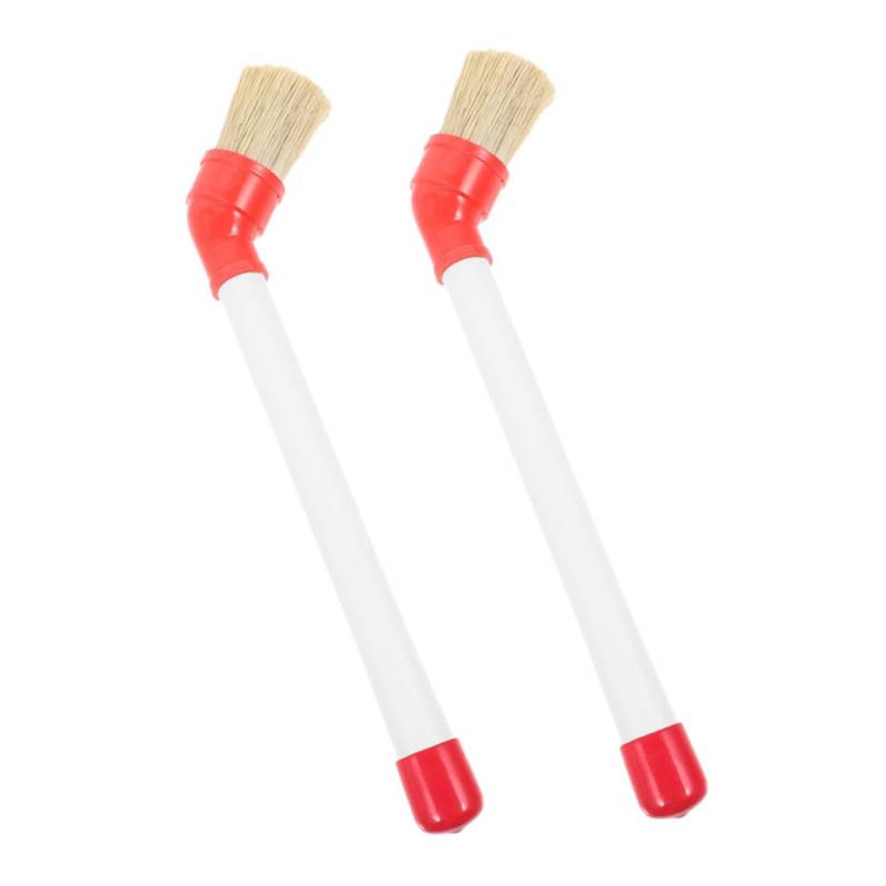 Garneck 2 Stück Winkelbürste Reifenwartungspaste Reifenmontagepaste Schmierbürste Auto Detailing Set Reifenmontagepaste Auto Detailing Pinsel Reifen Dressing von Garneck