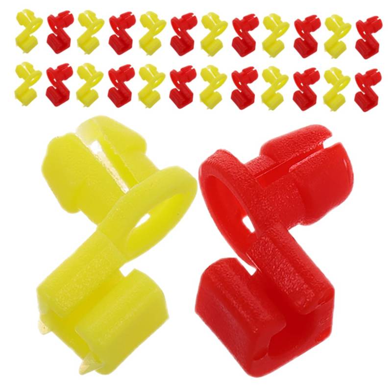 Garneck 20 Sätze Türschloss Griffclip Schnappverschlüsse mit Verriegelung Austausch des Heckklappengriffstangenclips Stangenhalteklammern Halteclip für den Heckklappengriff Plastik von Garneck