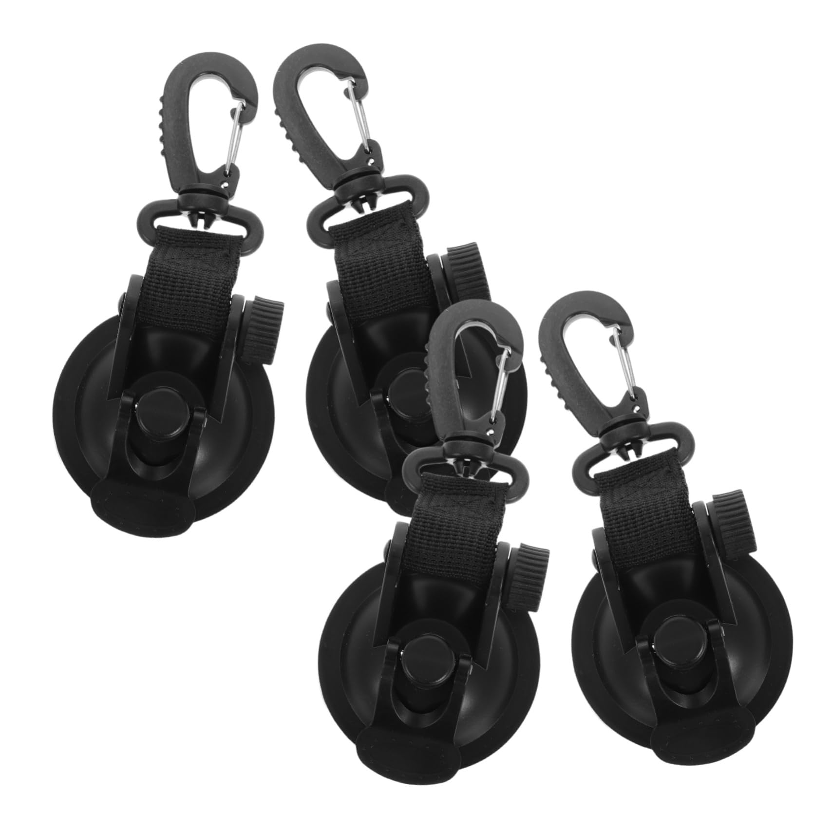 Garneck 4 Stück Auto-Saugnapfhaken Auto-Sonnenschutz-Saugnäpfe Saugnapf Haken Camping SUV-Campingzubehör Saugnäpfe für Automobil-Rallyes Autozelt-Saugnapf Nylongewebe Black Garneck 4 Stück Auto-Saugnapfhaken Auto-Sonnenschutz-Saugnäpfe Saugnapf Haken Camping SUV-Campingzubehör Saugnäpfe für Automobil-Rallyes Autozelt-Saugnapf Nylongewebe Black von Garneck