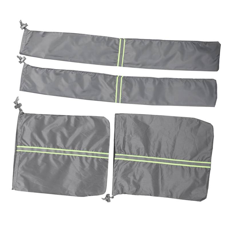 Garneck 4 Stück Wischerabdeckung Schneedecke für Auto Zungenbuchsenabdeckung Seitenspiegelabdeckungen Schneedecke der Windschutzscheibe Auto Winterzubehör Polyester Grey von Garneck
