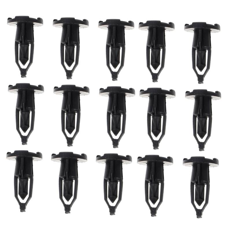Garneck 50 Stück Stoßfängerschnalle Auto-Nylon-Push-Pin-Clips Autozubehör vordere Stoßstangenclips Auto-Befestigungsclip Druckverschlussclip Auto-Push-Halteklammern Push-Halteclip Schwarz von Garneck