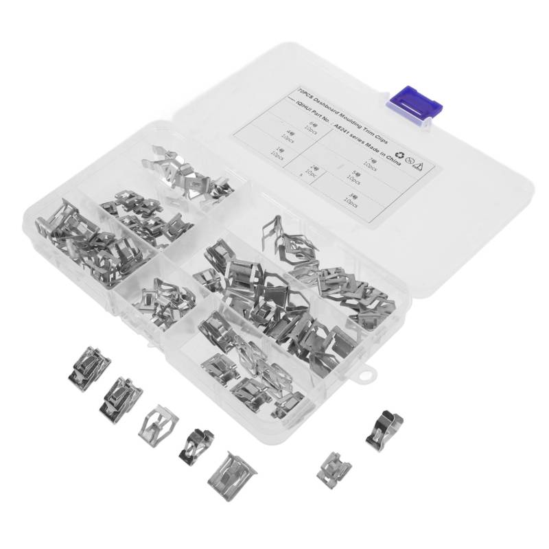 Garneck 70Stücke Auto Armaturenbrett Clips Halterungen für Fahrzeugverkleidungen Vielseitige Ersatzteile zur Sicheren Befestigung von Armaturenbrettern und Komponenten von Garneck