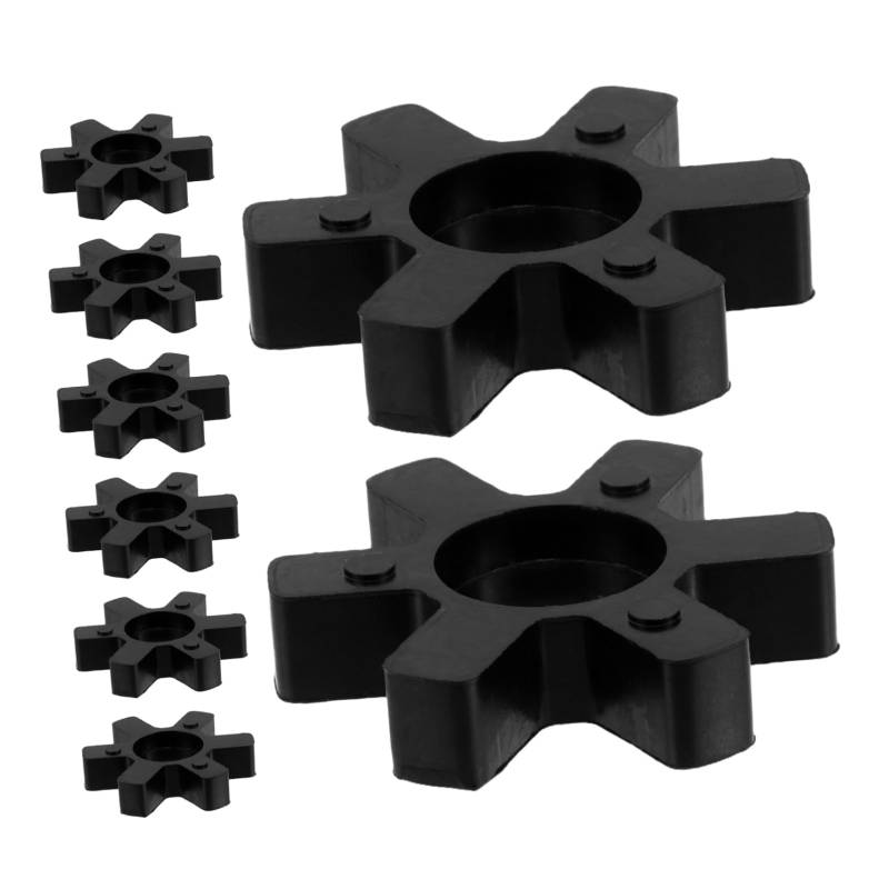Garneck 8 Stück Kissen Stoßdämpfermatte Schockabsorber Silikon-Wärmeisolationspad Anti-Vibrations-Pads Dickes Anti-Kollisions-Pad Anti-Vibrations-Halterung Soundpad-Zubehör Gummi Black von Garneck