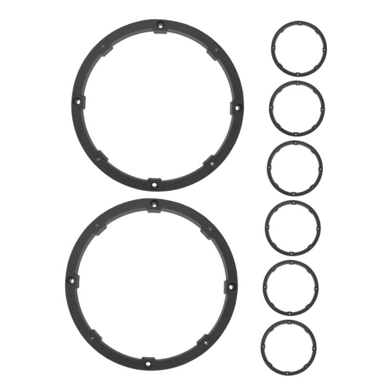 Garneck 8Stücke Lautsprecher Abstandsring für Auto Audio Lautsprecher Robuste und Langlebige Montageadapter für Vordertür und Hintertür Universelle Passform für Verschiedene von Garneck